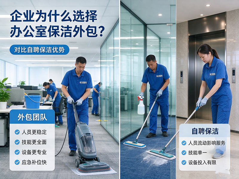 企业为什么选择办公室保洁外包？对比自聘保洁优势